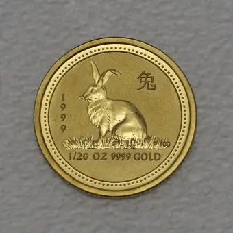 Goldmünze 1/20oz "Hase" 1999 Lunar I – Year of the Rabbit (Australien) Schnäppchen