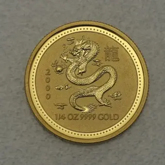 Neu Im Sortiment Goldmünze 1/4oz "Drache" 2000 Lunar I – Year of the Dragon (Australien)
