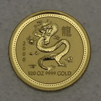 Angebot Goldmünze 1/20oz "Drache" 2000 Lunar I – Year of the Dragon (Australien)