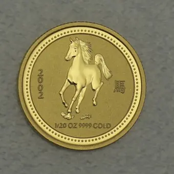 Jetzt Bestellen Goldmünze 1/20oz "Pferd" 2002 Lunar I – Year of the Horse (Australien)