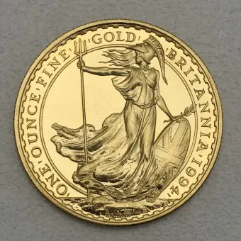Kostenloser Versand Goldmünze 1oz "Britannia" 1994 (Großbritannien)