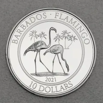 Gratis Versand Platinmünze 1oz "Flamingo 2021" (Barbados)