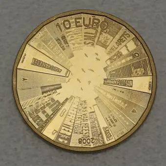 Geprüft Goldmünze 10 Euro "Architektur" 2008 (Niederlande)