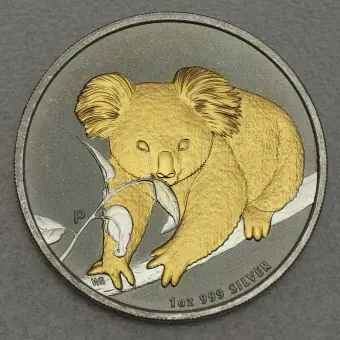 Silbermünze 1oz "Koala" 2010 (vergoldet) (Australien) Im Trend