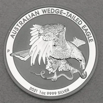 Sichere Zahlung Silbermünze 1oz "Wedge-tailed Eagle" 2021 (Australien)
