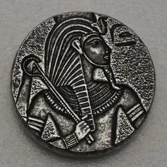 Weltweiter Versand Silbermünze 5oz "Tutanchamun" 2016 Ägyptische Relikte (Tschad)