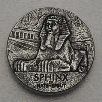 Silbermünze 5oz "Sphinx Hatschepsut" 2019 Ägyptische Relikte (Tschad) Mega-Angebot