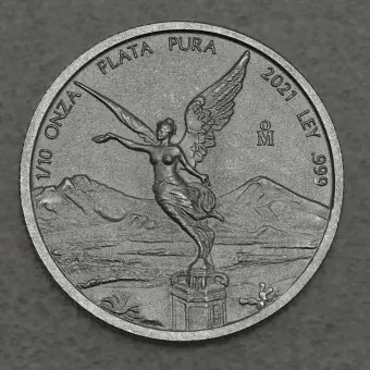 Günstig Silbermünze 1/10oz "Libertad" 2021 (Mexiko)