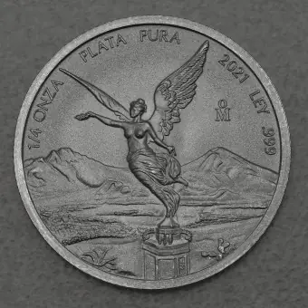 Silbermünze 1/4oz "Libertad" 2021 (Mexiko) Markenprodukt