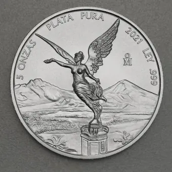 Silbermünze 5oz "Libertad" 2021 (Mexiko) Sale
