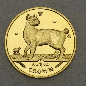 Mengenrabatt Goldmünze 1/5oz "Japanese Bobtail Cat" 1994 Cats (Isle of Man)