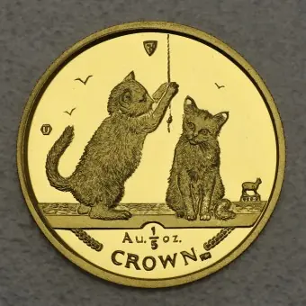 Goldmünze 1/5oz "Somali Kittens" 2001 Cats (Isle of Man) Großhandel