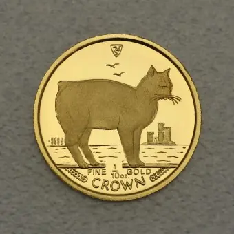Goldmünze 1/10oz "Manx Cat" 1988 Cats (Isle of Man) Markenware