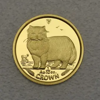 Bestseller Goldmünze 1/10oz "Persian Cat" 1989 Cats (Isle of Man)