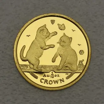 Goldmünze 1/10oz "Tonkinese Kittens" 2004 Cats (Isle of Man) Beliebt