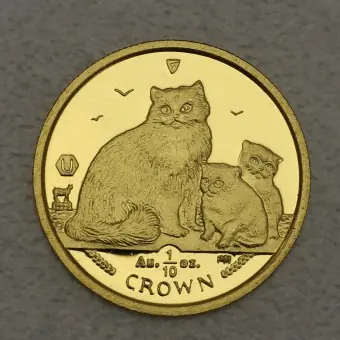 Preisknaller Goldmünze 1/10oz "Ragdoll Cat" 2007 Cats (Isle of Man)
