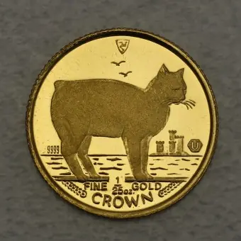 Sichere Zahlung Goldmünze 1/25oz "Manx Cat" 1988 Cats (Isle of Man)