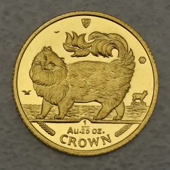 Bestpreis Goldmünze 1/25oz "Maine Coon Cat" 1993 Cats (Isle of Man)