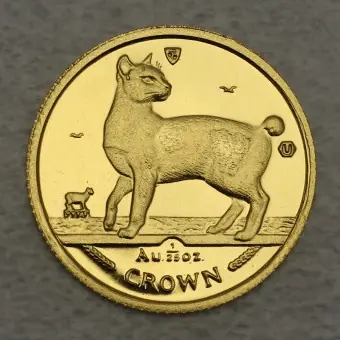 Goldmünze 1/25oz "Japanese Bobtail Cat" 1994 Cats (Isle of Man) Preisreduziert