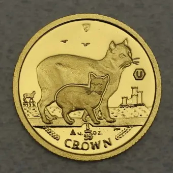 Goldmünze 1/25oz "Manx Cat & Kitten" 2012 Cats (Isle of Man) Direktkauf