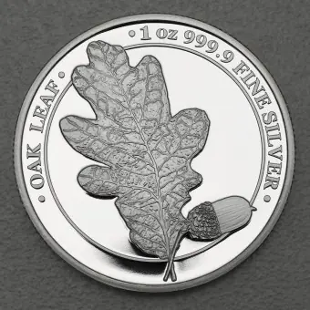 Sichere Zahlung Silbermedaille 1oz "Oak Leaf" 2019 (PP) Mythical Forest (Polen)