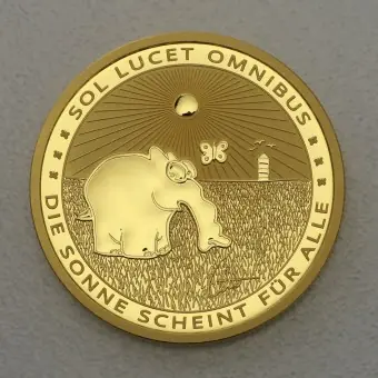 Goldmünze 1oz "Sol Lucet Omnibus" 2022 Ottifanten – Sunnyfant (Tuvalu) Heißes Angebot