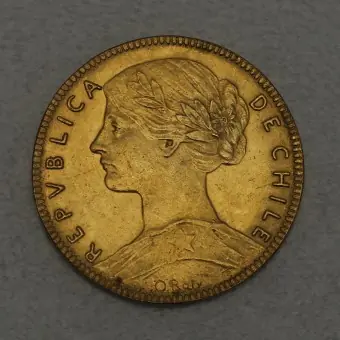 Goldmünze 20 Pesos "Liberty" 1896-1917 (Chile) Im Trend