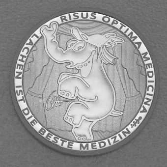 Knallerangebot Silbermünze 1oz "Risus Optima Medicina" 2022 Ottifanten – Funnyfant diff. (Tuvalu)
