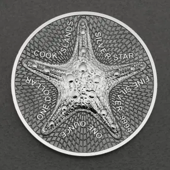 Silbermünze 1oz "Silver Star" 2022 (Cook Islands) Abverkauf