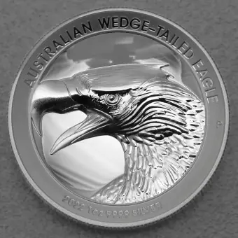 Silbermünze 1oz "Wedge-tailed Eagle" 2022 (PP/UHR) (Australien) Sichere Zahlung