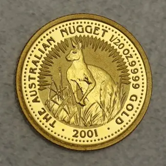 Goldmünze 1/20oz "Känguru" 2001 Australian Nugget (Australien) Ab Werk