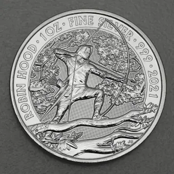 Exklusiv Silbermünze 1oz "Robin Hood" 2021 Myths and Legends (Großbritannien)