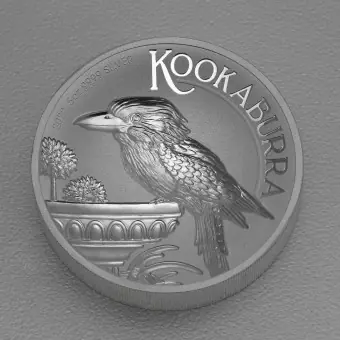 Silbermünze 5oz "Kookaburra" 2022 (Incused) (Australien) Kostenloser Rückversand