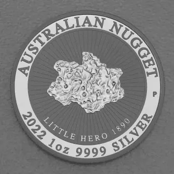 Silbermünze 1oz "Little Hero" 2022 Australian Nugget diff. (Australien) Knallerangebot