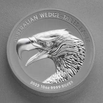 Preisreduziert Silbermünze 10oz "Wedge-tailed Eagle" 2022 (Enhanced Reverse PP/HR) (Australien)