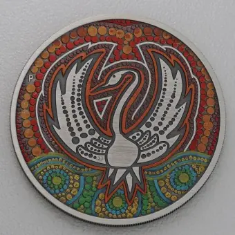 Silbermünze 2oz "Black Swan Maali" 2022 (AF/kol.) (Australien) Sofort Bestellen