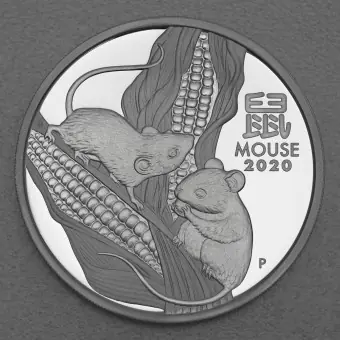 Silbermünze 2oz "Maus" 2020 (PP) Lunar III – Year of the Mouse (Australien) Sofort Bestellen