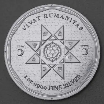 Billig Silbermünze 1oz "Vivat Humanitas" 2022 diff. (Tokelau)