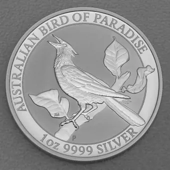 Silbermünze 1oz "Manucodia" 2019 Australian Bird of Paradise (Australien) Zertifiziert