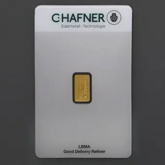 Goldbarren 2g "C.HAFNER - Prägeform" Highlight