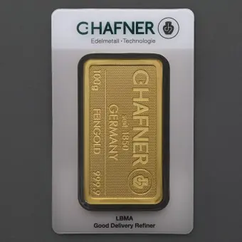 Gleich Bestellen Goldbarren 100g "C.HAFNER - Prägeform"