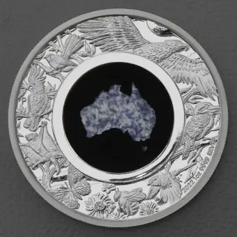Silbermünze 1oz "Blue Lepidolite" 2022 (PP) Great Southern Land (Australien) Solange Der Vorrat Reicht