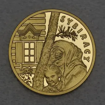 Goldmünze 100 Zloty "Sibirische Exilanten" 2008 (Polen) Kracherpreis