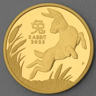 Goldmünze 1oz "Hase" 2023 (PP) Lunar III – Year of the Rabbit (Australien) Gratis Versand