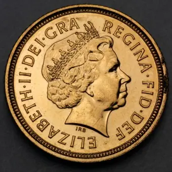 Handgefertigt Goldmünze 1 Sovereign "Elizabeth II." 1998-2014 (Großbritannien)