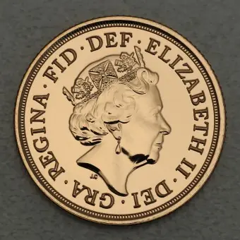 Kracherpreis Goldmünze 1 Sovereign "Elizabeth II." 2015-2022 (Großbritannien)