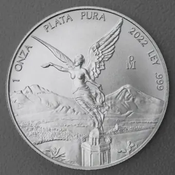 Silbermünze 1oz "Libertad" 2022 diff. (Mexiko) Preisknaller