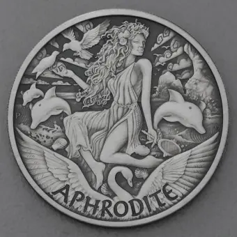 Silbermünze 1oz "Aphrodite 2022" (AF) Gods of Olympus (Tuvalu) Top-Seller