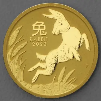 Goldmünze 1/2oz "Hase" 2023 Lunar III – Year of the Rabbit (Australien) Bestpreis