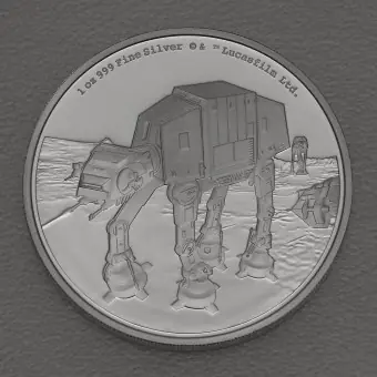 Rabatt Silbermünze 1oz "AT-AT Walker" 2022 (PP) Star Wars™ (Niue)